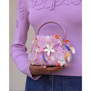 Cult Gaia Mini Solene Leather Top Handle Bag